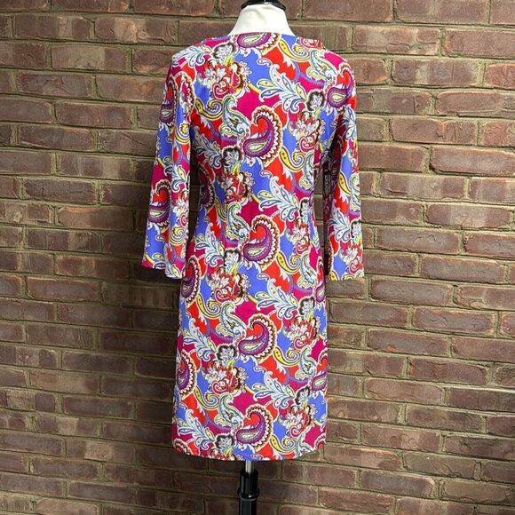 Jude Connally Women’s Multi 3/4 Sleeve Dress Size Large - Picture 4 of 6